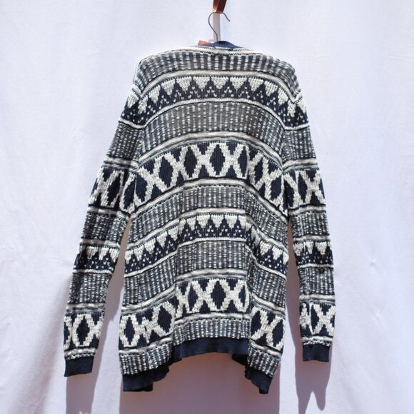 Mossimo Supply Co. Tribal Print Knit Open Front Cardigan Sweater PLUS SIZE (XXL) - Picture 6 of 6